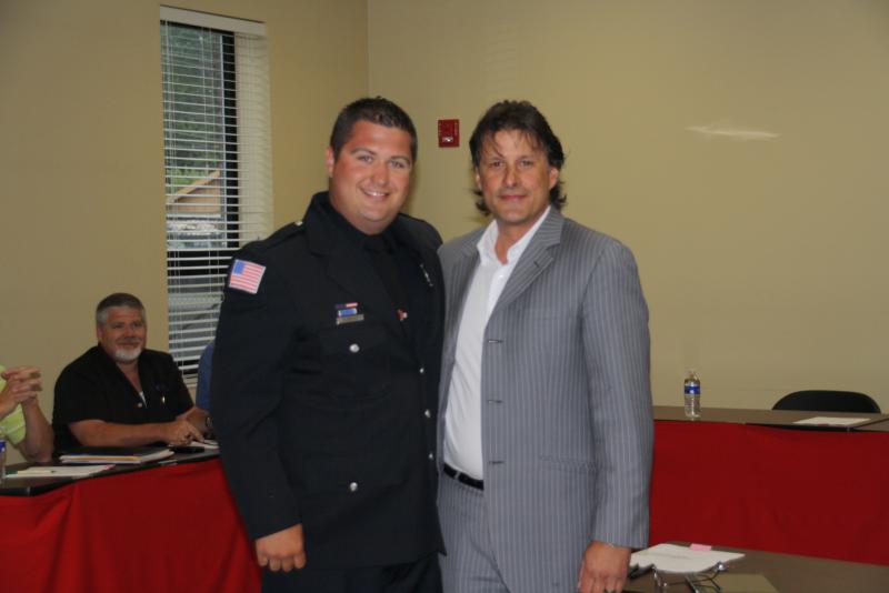 FF/PM Eric Baron and Trustee Steve Stratakos. 08/12/14